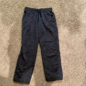 Gray and black pants